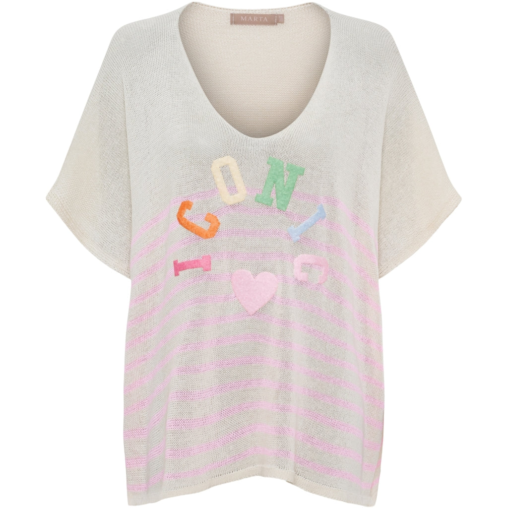 MARTA DU CHATEAU Marta du Chateau dame strik MdcJulissa Al6108 Knit Baby Pink