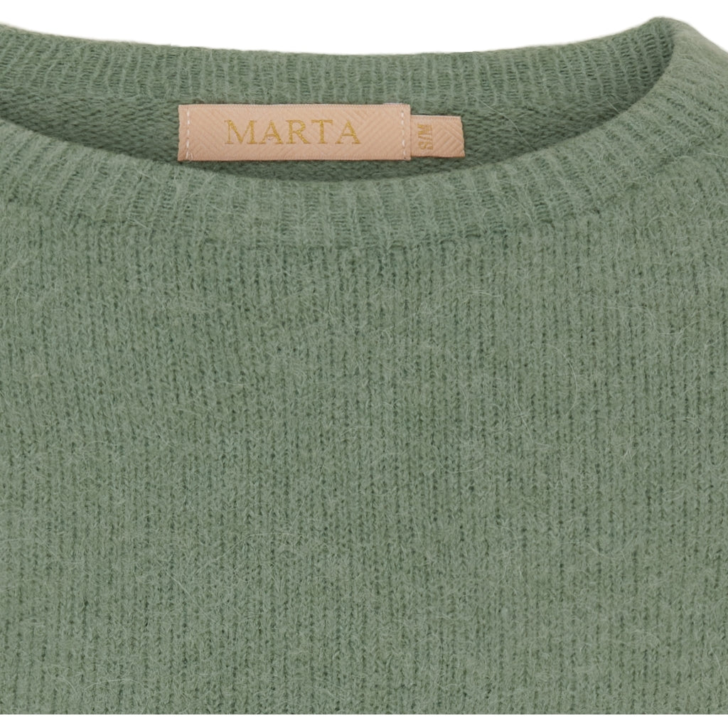 MARTA DU CHATEAU Marta du Chateau dame strik MdcLela 707 Restudsalg Light Kaki