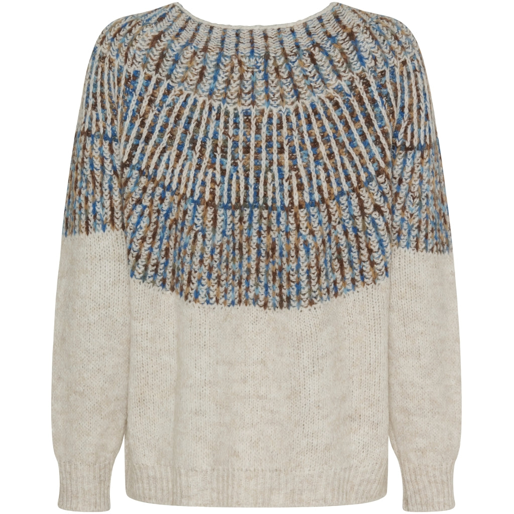 MARTA DU CHATEAU Marta du Chateau dame strik MdcLilia 24484 Knit Crema/Blue