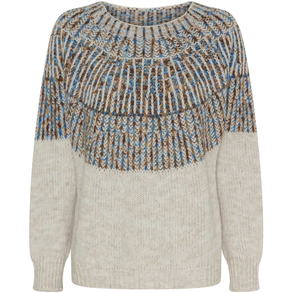 MARTA DU CHATEAU Marta du Chateau dame strik MdcLilia 24484 Knit Crema/Blue