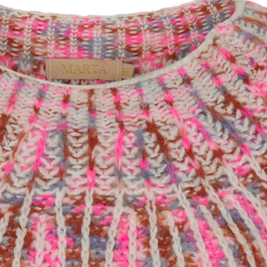 MARTA DU CHATEAU Marta du Chateau dame strik MdcLilia 24484 Knit Crema/Fuxia