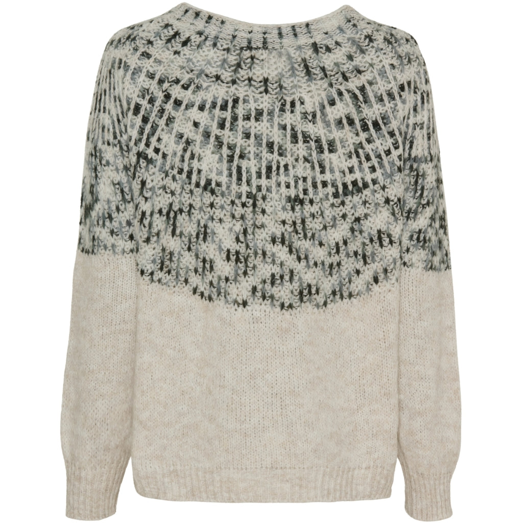 MARTA DU CHATEAU Marta du Chateau dame strik MdcLilia 24484 Knit Crema/Grigio