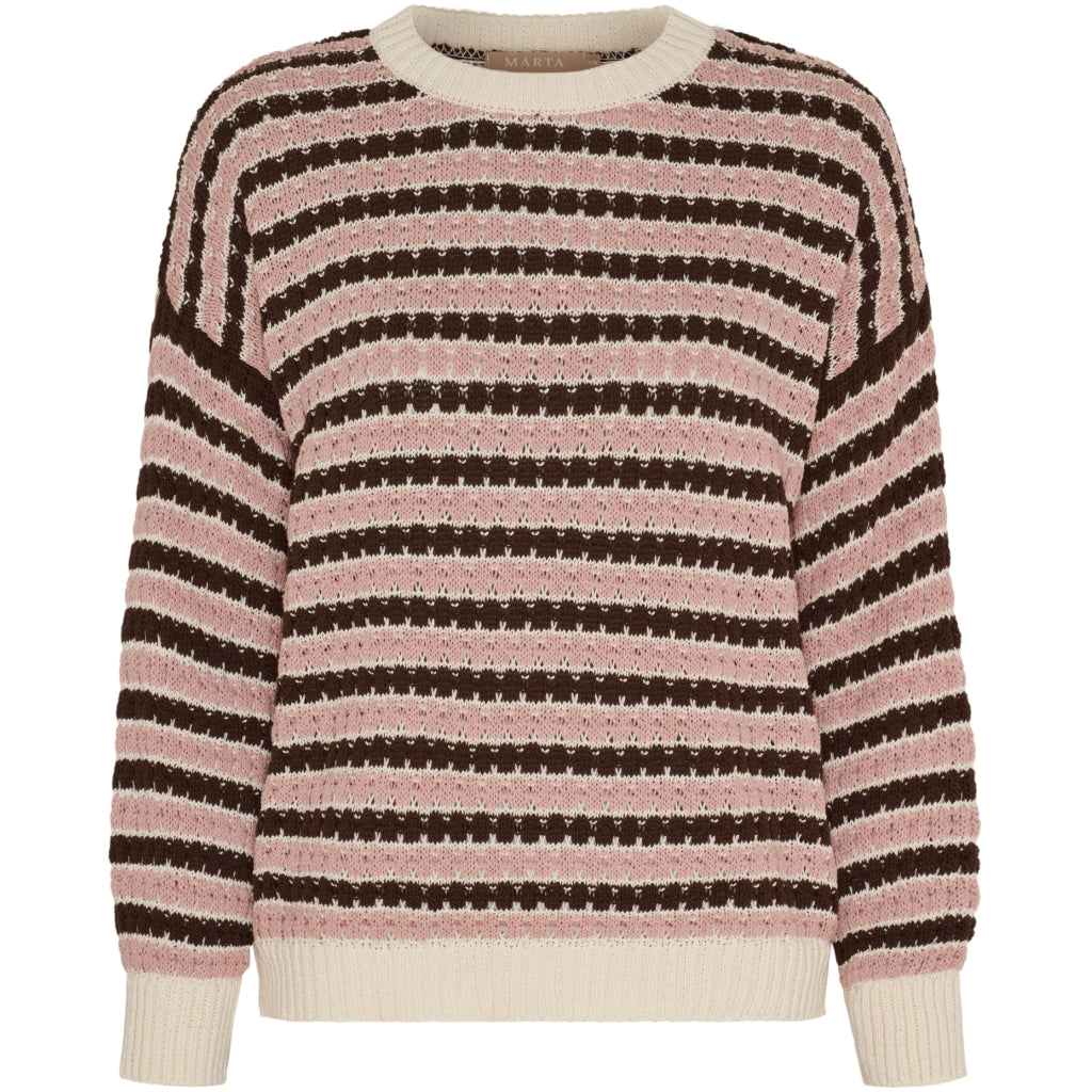 MARTA DU CHATEAU Marta du Chateau dame strik MdcNivelle KNA110M Knit Moro/Antique