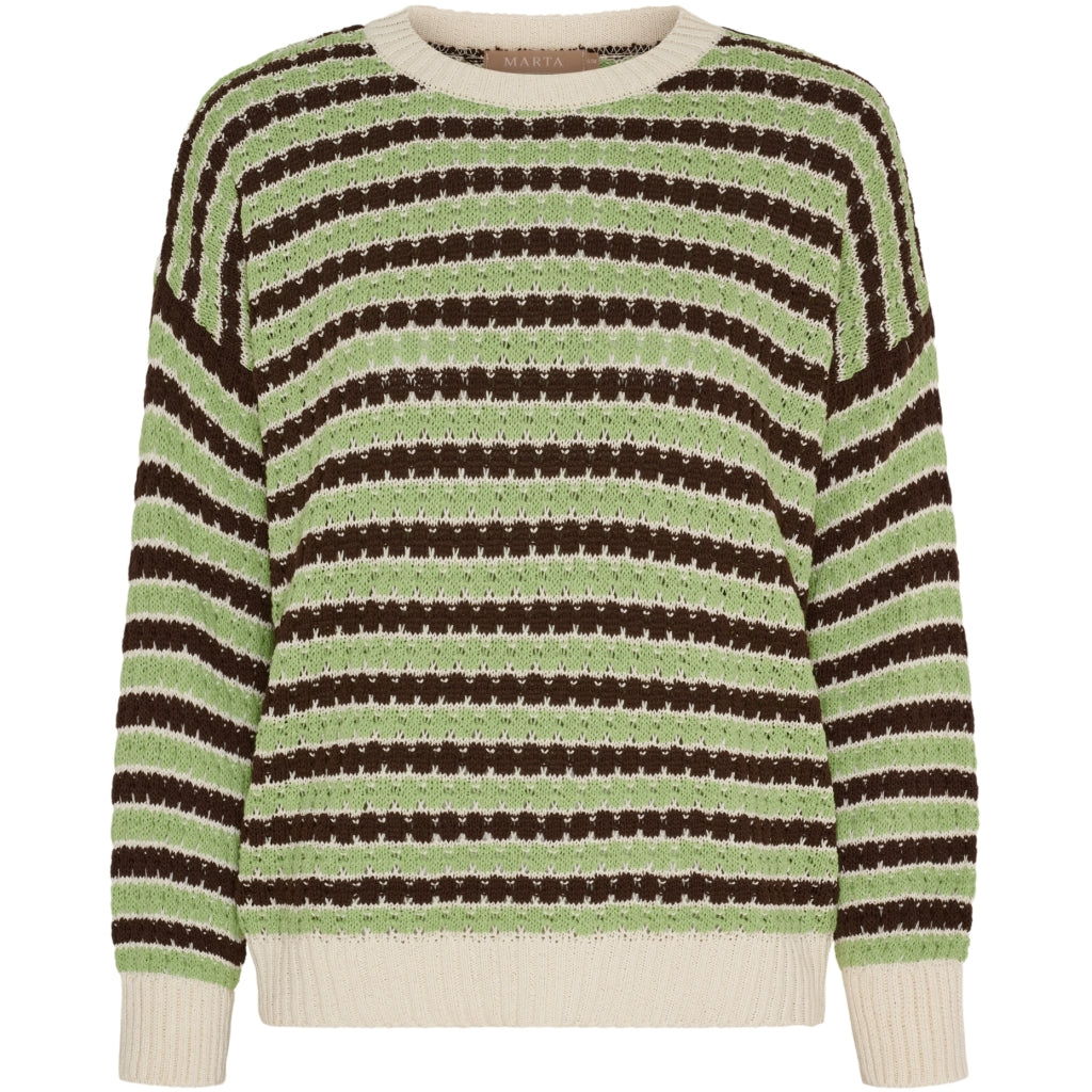 MARTA DU CHATEAU Marta du Chateau dame strik MdcNivelle KNA110M Knit Moro/Erba