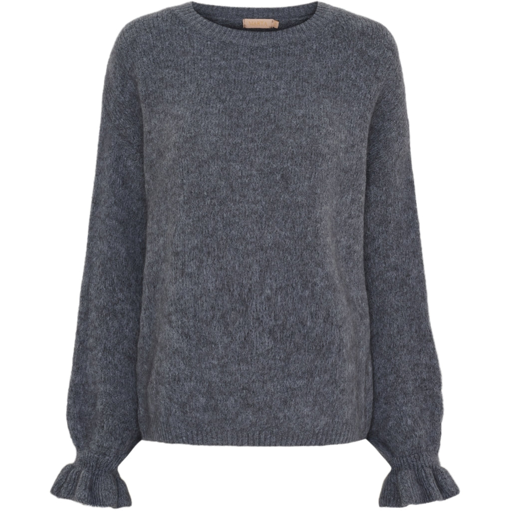 MARTA DU CHATEAU Marta du Chateau dame strik MdcOphelie 2438 Knit Medium grey