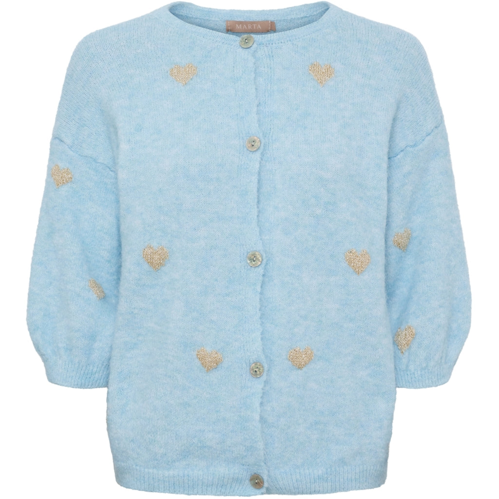 MARTA DU CHATEAU Marta du Chateau dame strik MdcParisa 9647 Knit Light blue