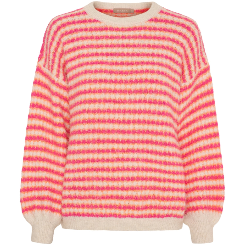 MARTA DU CHATEAU Marta du Chateau dame strik MdcRegitze 8278 Knit Fuxia/Orange