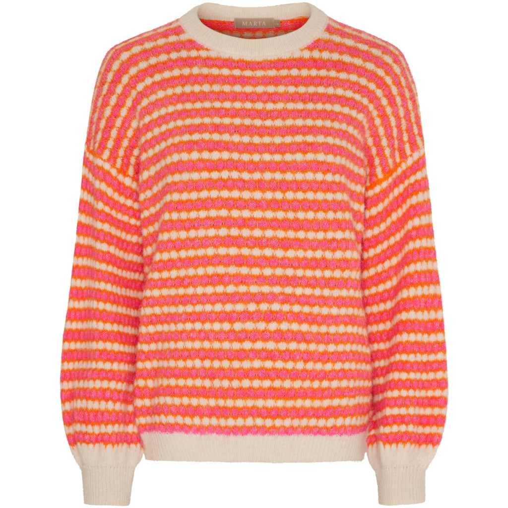MARTA DU CHATEAU Marta du Chateau dame strik MdcRegitze 8278 Knit Orange/Fuxia