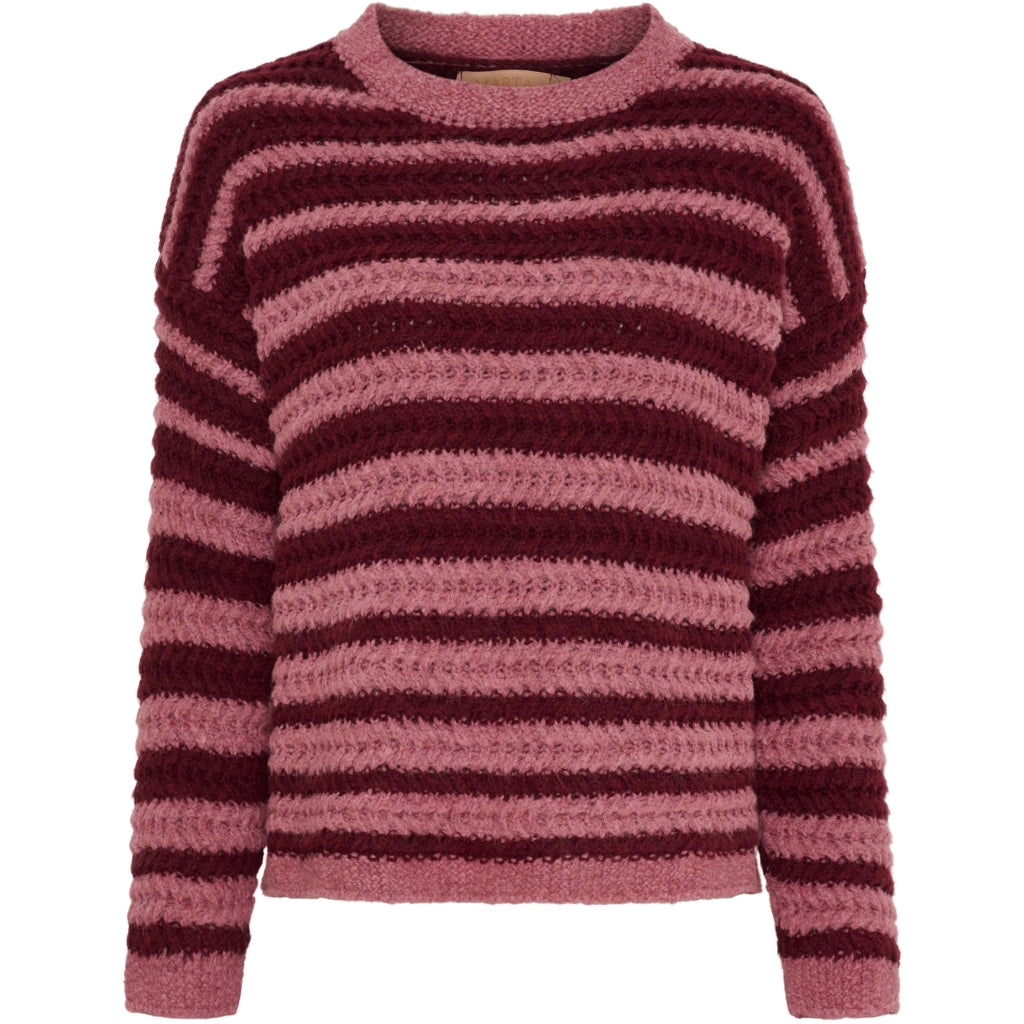 MARTA DU CHATEAU Marta du Chateau dame strik MdcVictorine 25484 Knit Cipola0065/Vino0029
