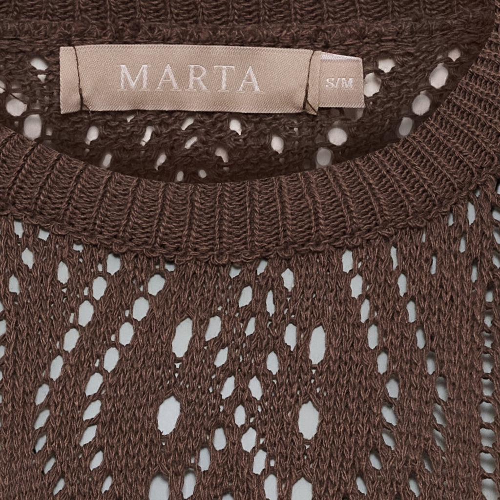 MARTA DU CHATEAU Marta du Chateau dame strik MdcVina 6592 Knit Caffe