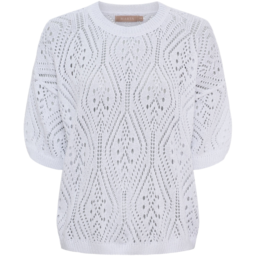 MARTA DU CHATEAU Marta du Chateau dame strik MdcVina 6592 Knit White
