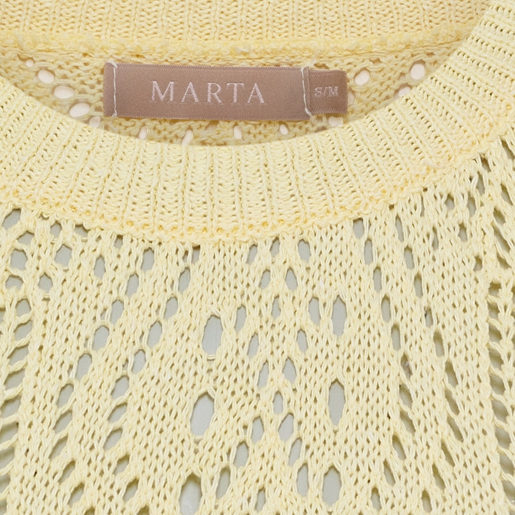 MARTA DU CHATEAU Marta du Chateau dame strik MdcVina 6592 Knit Yellow