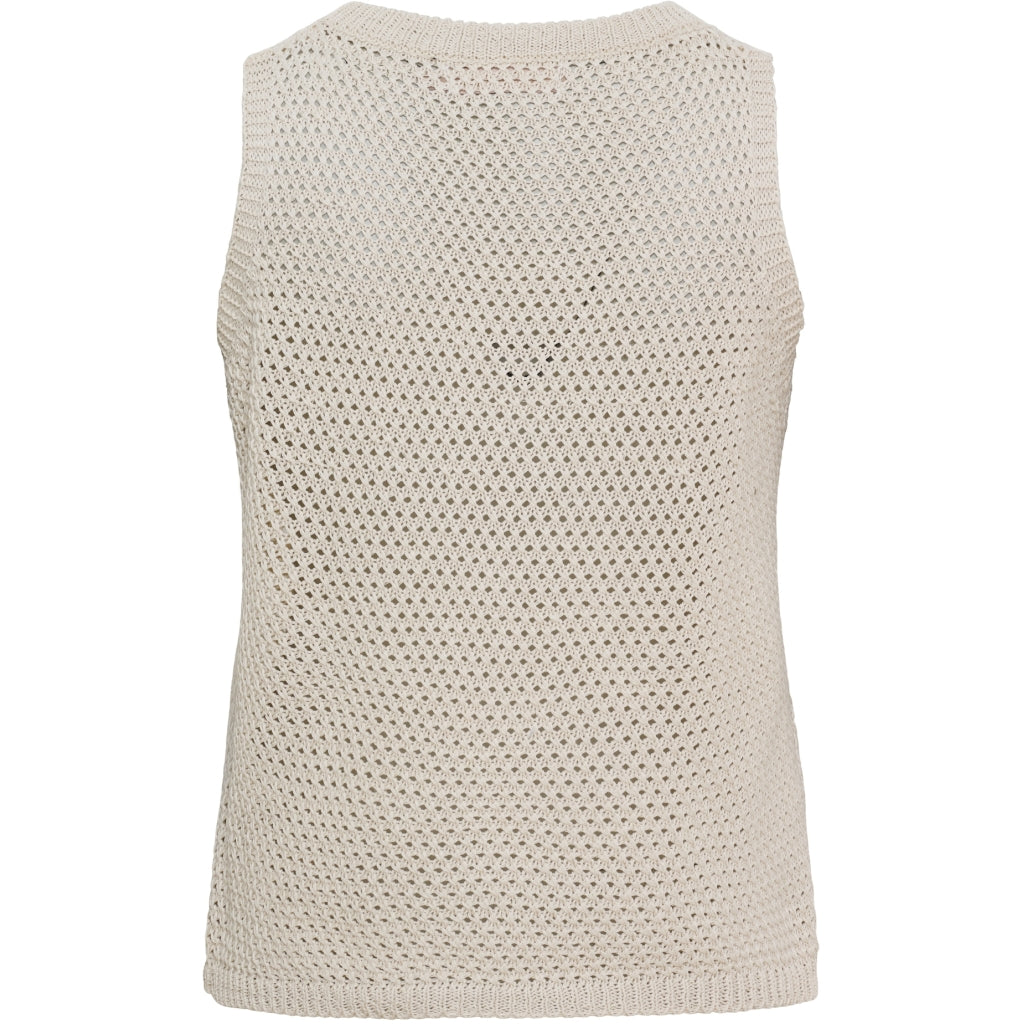 MARTA DU CHATEAU Marta du Chateau dame strik top MdcNayla 9689 Knit Beige
