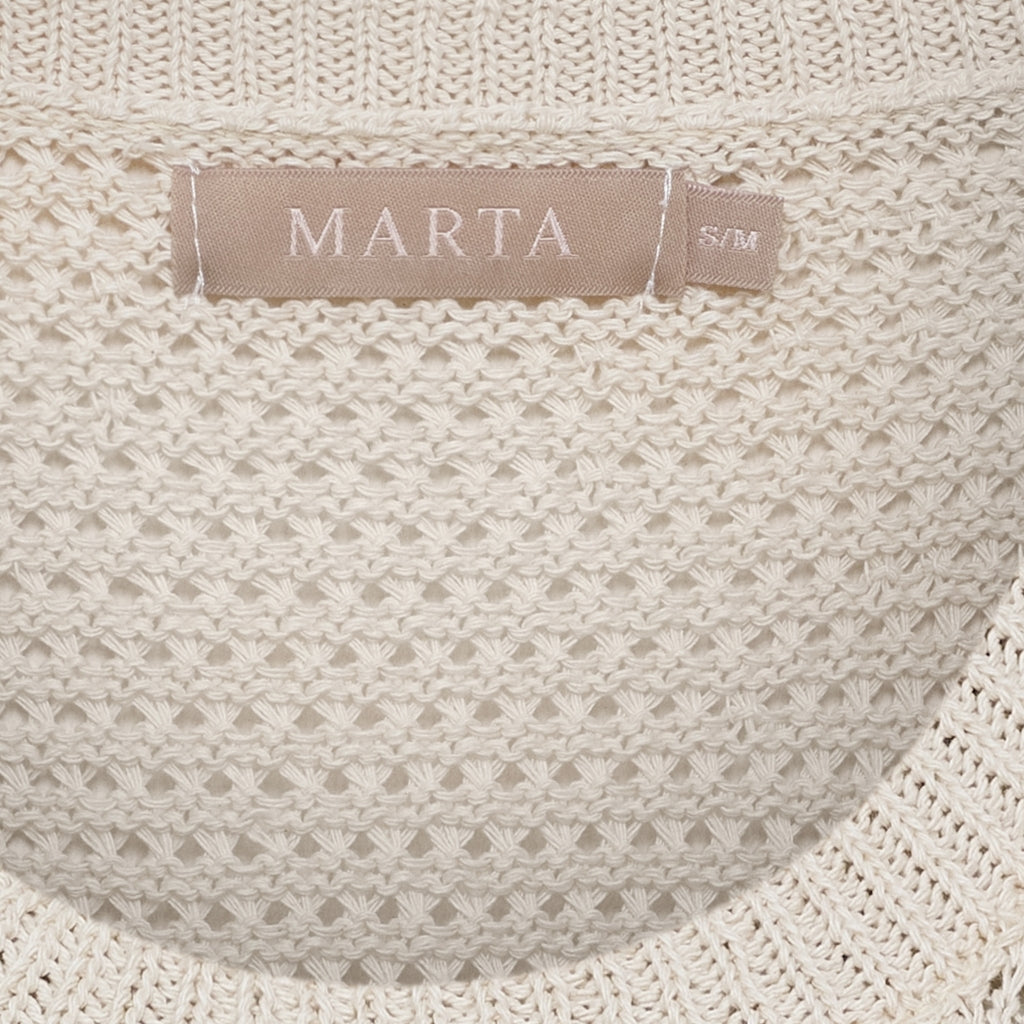MARTA DU CHATEAU Marta du Chateau dame strik top MdcNayla 9689 Knit Beige