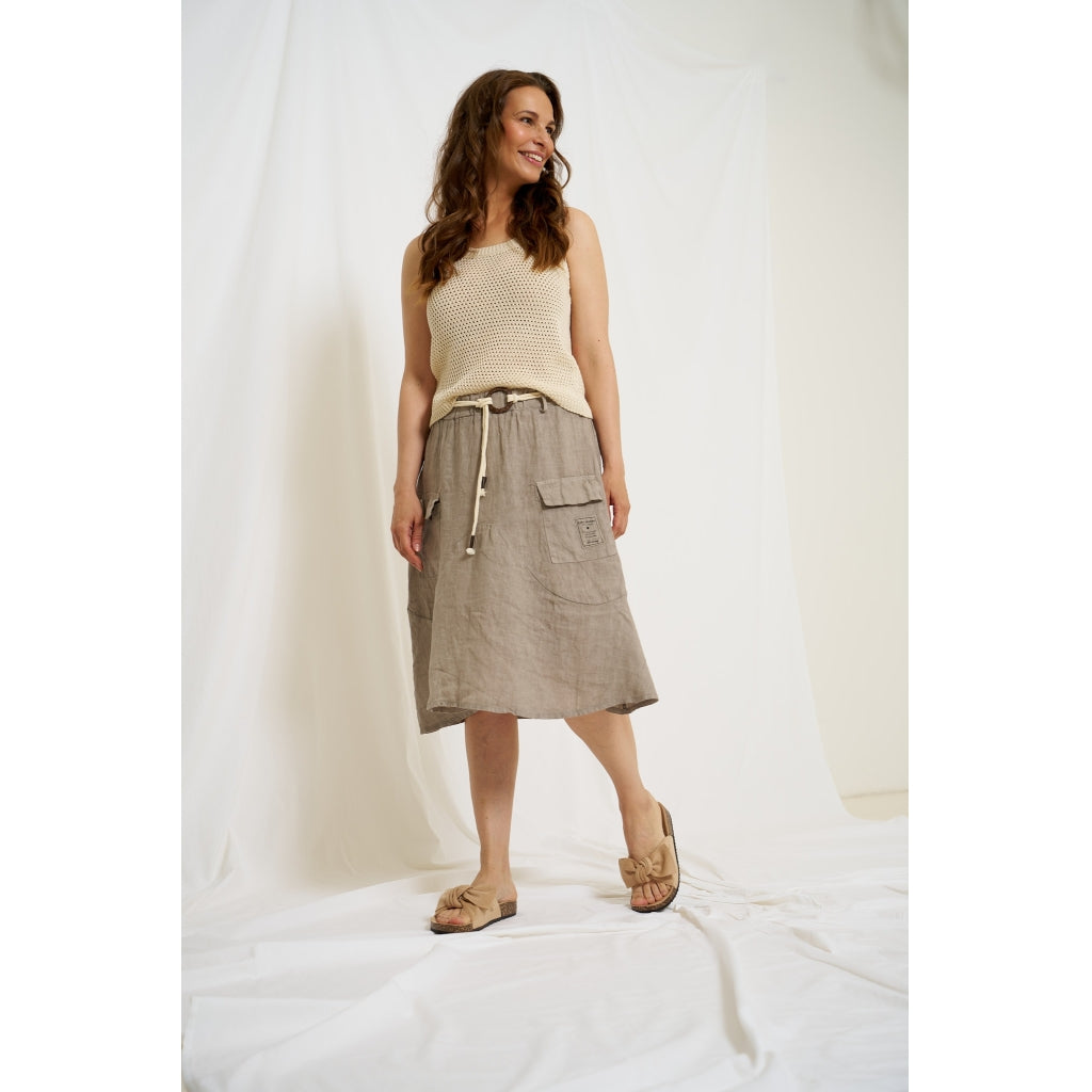 MARTA DU CHATEAU Marta du Chateau dame strik top MdcNayla 9689 Knit Beige