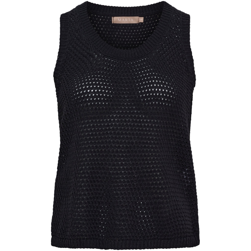 MARTA DU CHATEAU Marta du Chateau dame strik top MdcNayla 9689 Knit Black