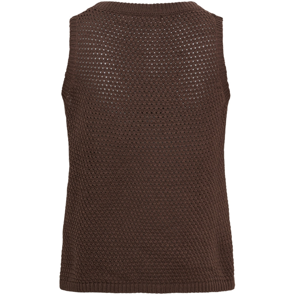 MARTA DU CHATEAU Marta du Chateau dame strik top MdcNayla 9689 Knit Caffe