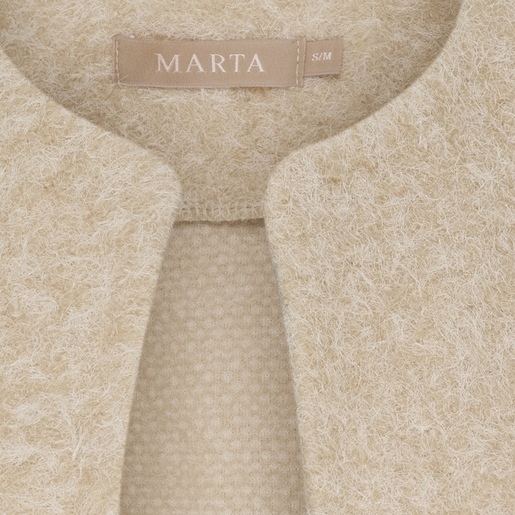 MARTA DU CHATEAU Marta du Chateau dame strik vest MdcCapella 7600 Knit Vest Beige