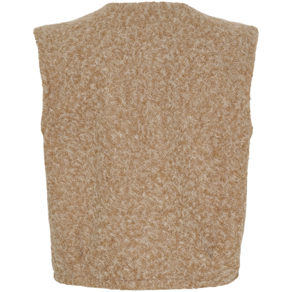 MARTA DU CHATEAU Marta du Chateau dame strik vest MdcCapella 7600 Knit Vest Camello4