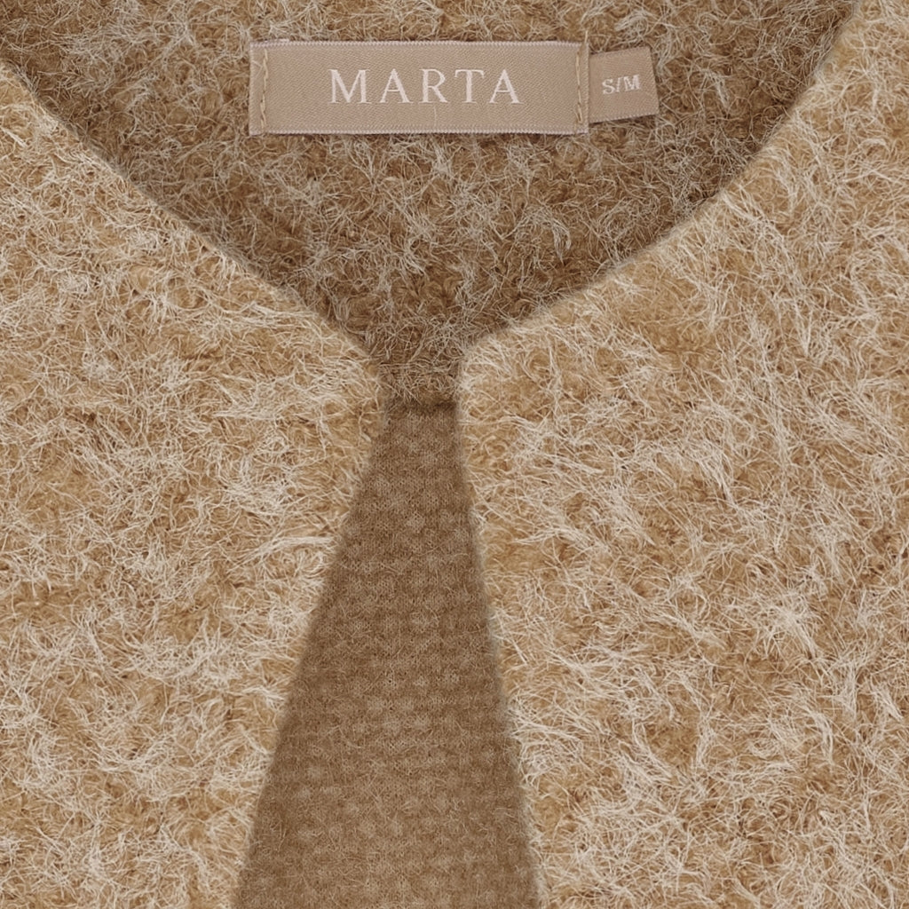 MARTA DU CHATEAU Marta du Chateau dame strik vest MdcCapella 7600 Knit Vest Camello4