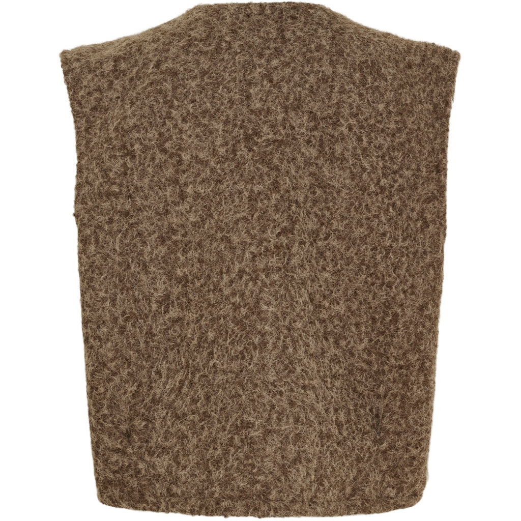 MARTA DU CHATEAU Marta du Chateau dame strik vest MdcCapella 7600 Knit Vest Camello5