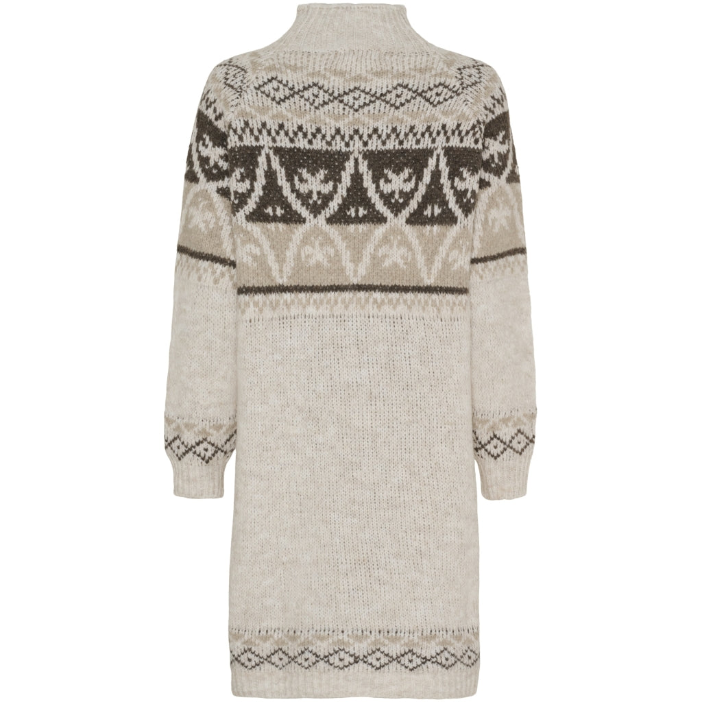 MARTA DU CHATEAU Marta du Chateau dame strikkjole MdcJocelyne 24840 Knit Calce/Fango/Beige