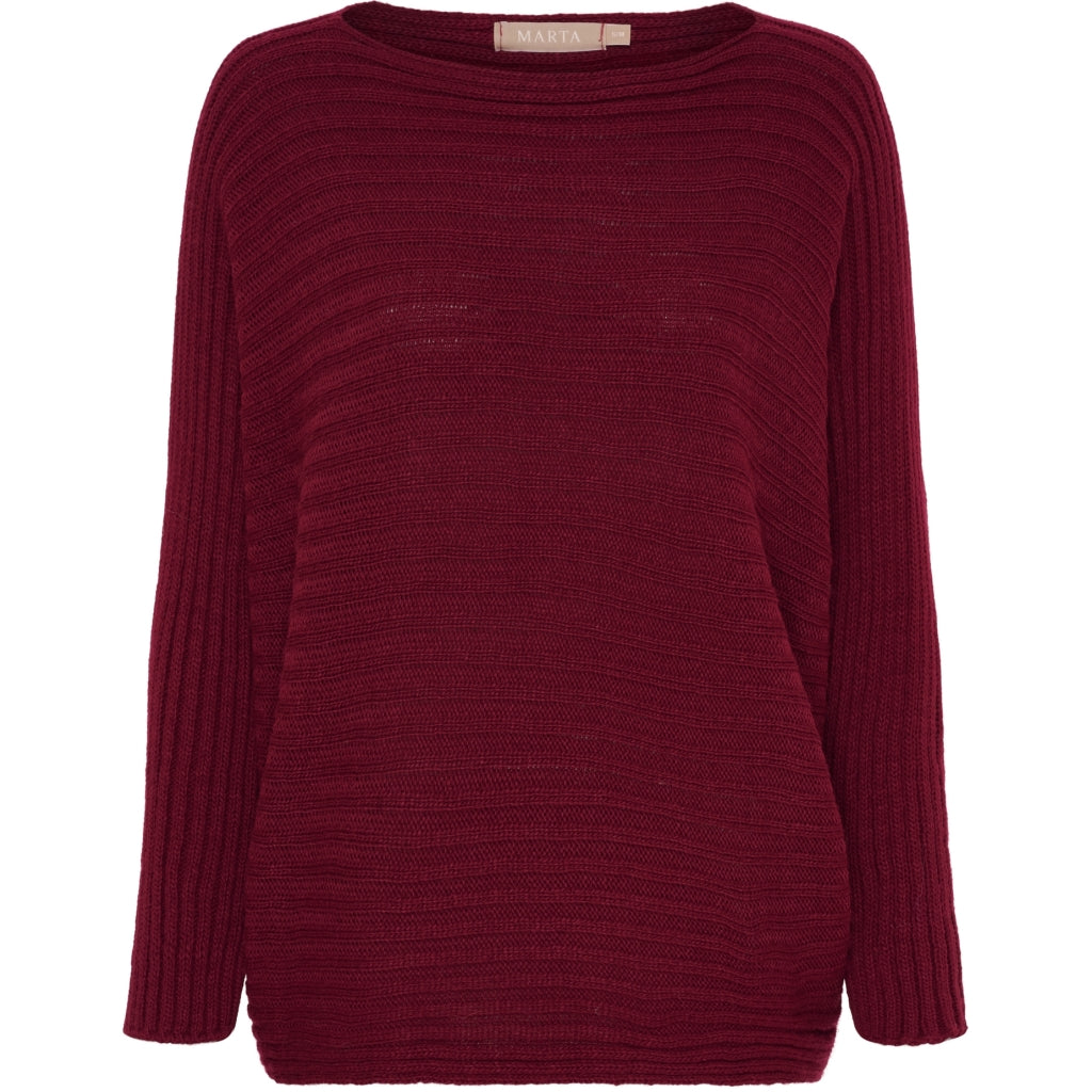 MARTA DU CHATEAU Marta du Chateau dame striksæt MdcHazel 9252 Set Bordeaux7544