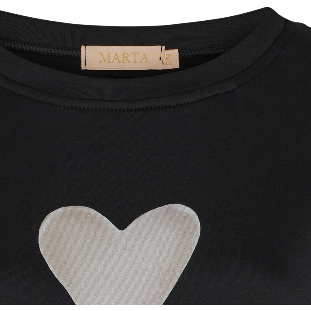 MARTA DU CHATEAU Marta du Chateau dame sweatkjole MdcLivia 249226 Sweat Dress Black