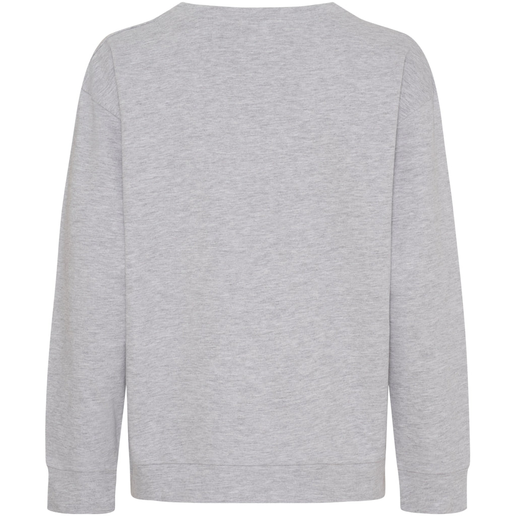 MARTA DU CHATEAU Marta du Chateau dame sweatshirt MdcAnnemette J-639 Sweatshirt Grey Melange