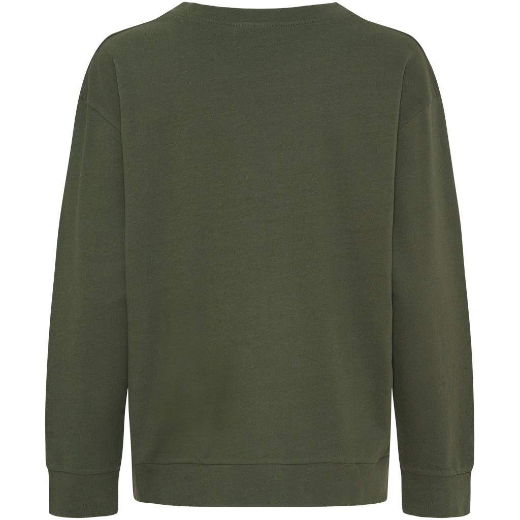 MARTA DU CHATEAU Marta du Chateau dame sweatshirt MdcAnnemette J-639 Sweatshirt Military