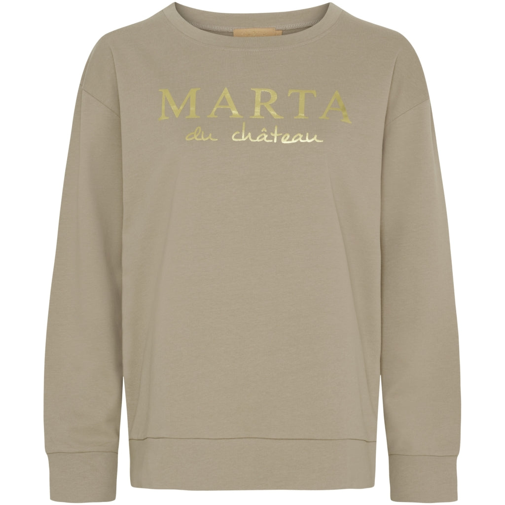 MARTA DU CHATEAU Marta du Chateau dame sweatshirt MdcAnnemette J-639 Sweatshirt Sand