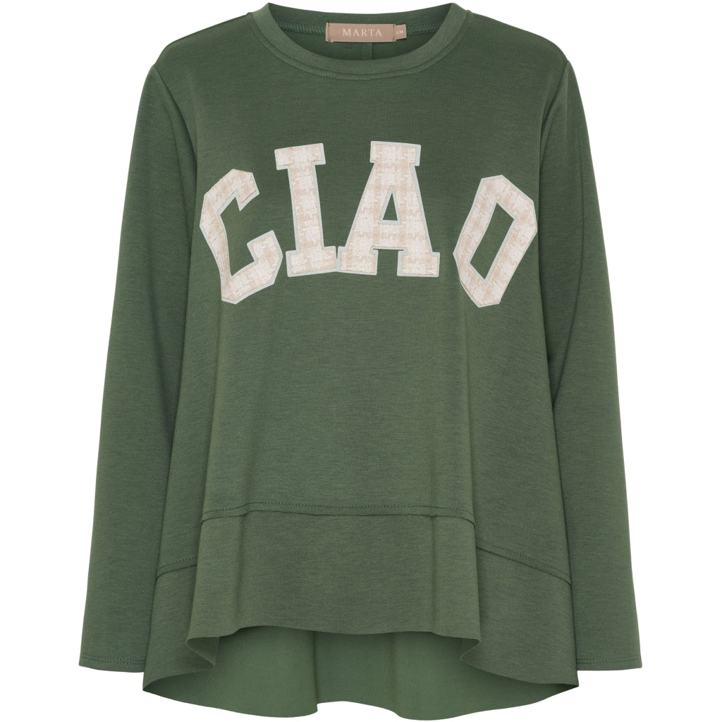 MARTA DU CHATEAU Marta du Chateau dame sweatshirt MdcCharline 85783 Sweatshirt Military