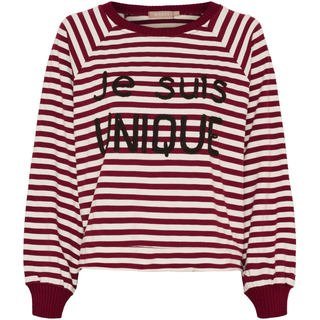 MARTA DU CHATEAU Marta du Chateau dame sweatshirt MdcFenja 38817 Sweatshirt Bordeaux/Moro