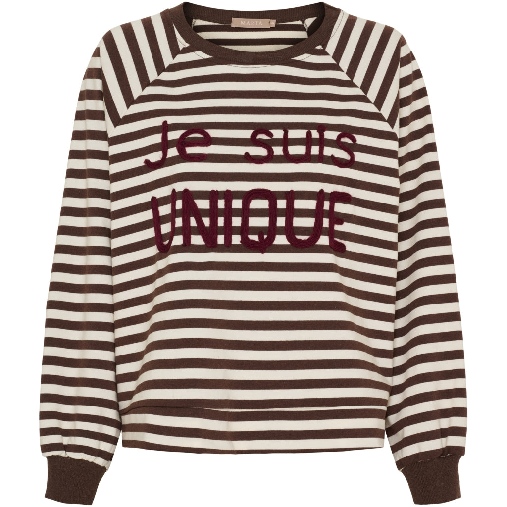 MARTA DU CHATEAU Marta du Chateau dame sweatshirt MdcFenja 38817 Sweatshirt Moro/Bordeaux