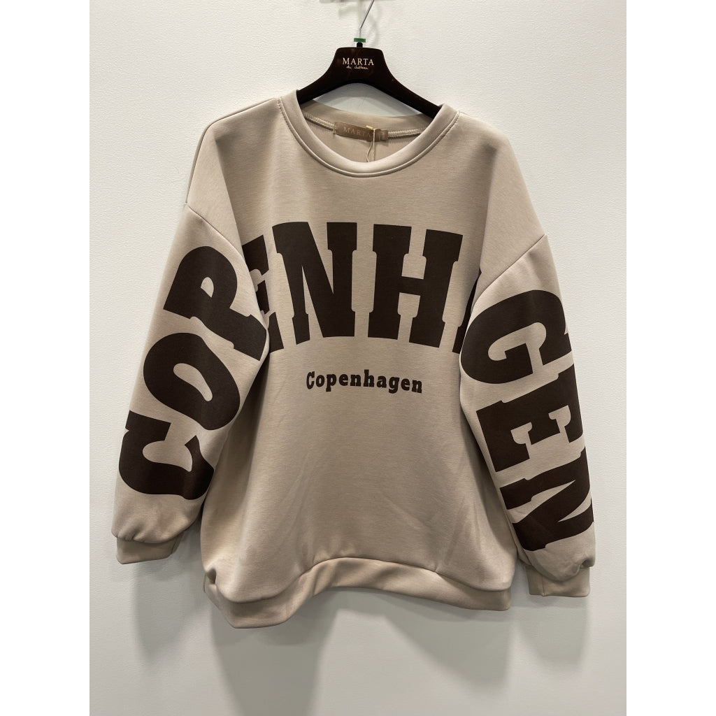 MARTA DU CHATEAU Marta du Chateau dame sweatshirt MdcHibiscus 22659 Sweatshirt Beige new