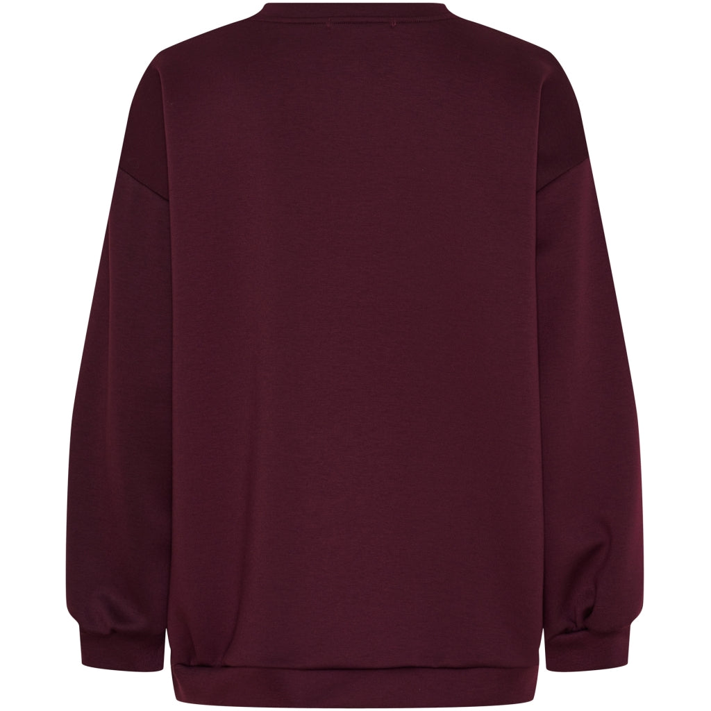 MARTA DU CHATEAU Marta du Chateau dame sweatshirt MdcHibiscus 22659 Sweatshirt Bordeaux