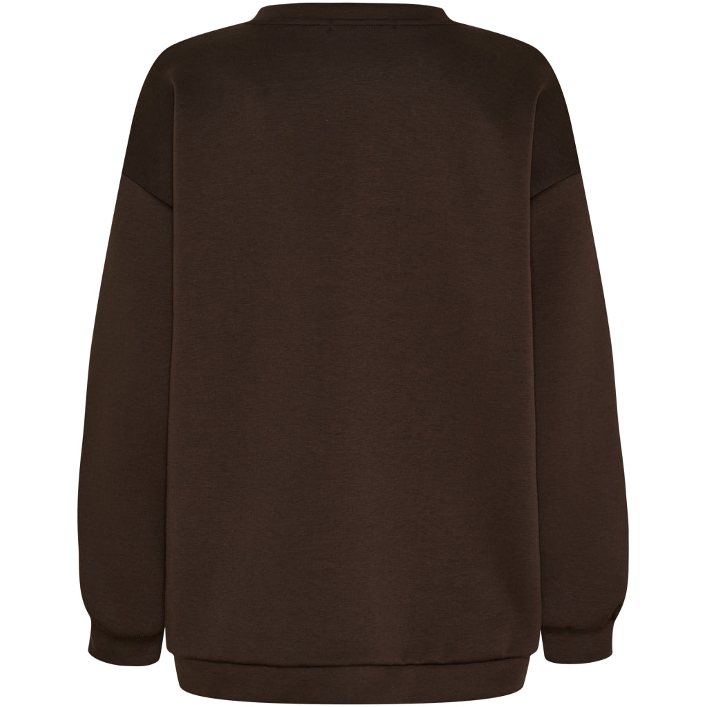 MARTA DU CHATEAU Marta du Chateau dame sweatshirt MdcHibiscus 22659 Sweatshirt Brown/Yellow