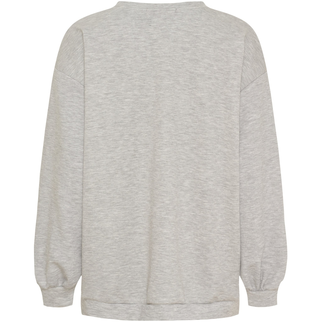 MARTA DU CHATEAU Marta du Chateau dame sweatshirt MdcHibiscus 22659 Sweatshirt Grey/yellow