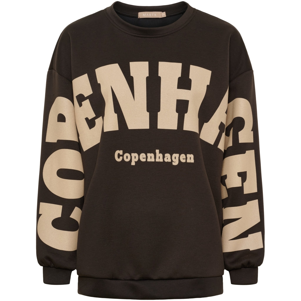 MARTA DU CHATEAU Marta du Chateau dame sweatshirt MdcHibiscus 22659 Sweatshirt Moro/Fango