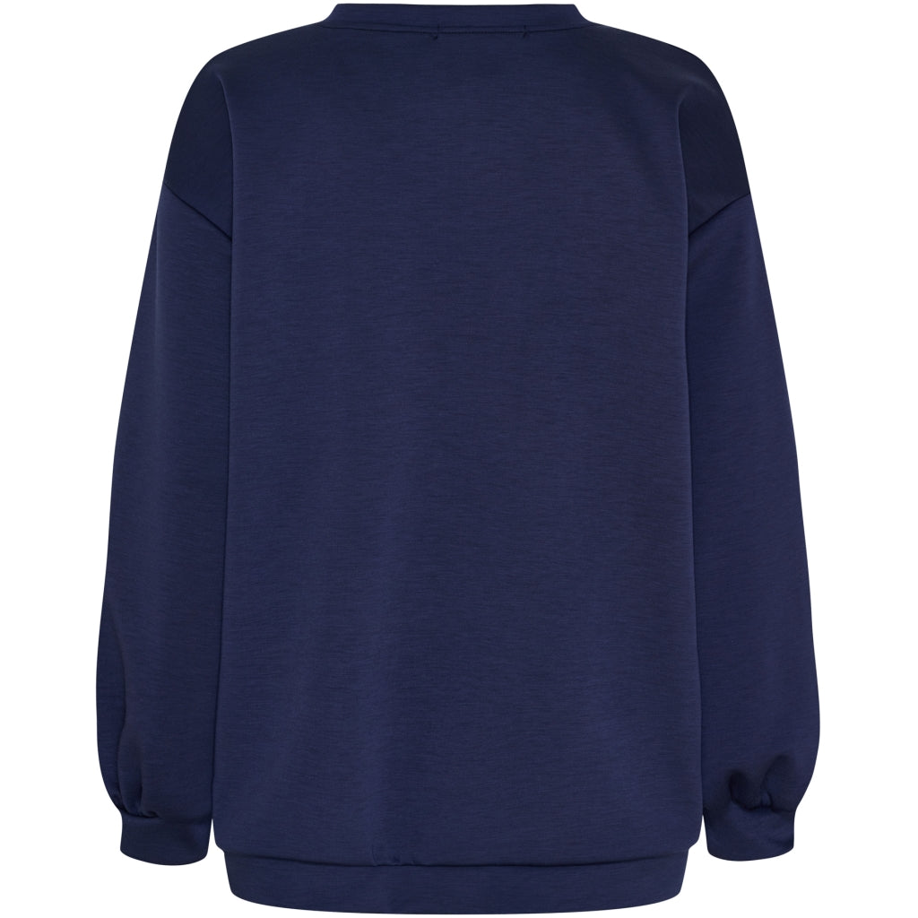 MARTA DU CHATEAU Marta du Chateau dame sweatshirt MdcHibiscus 22659 Sweatshirt Navy/Sky