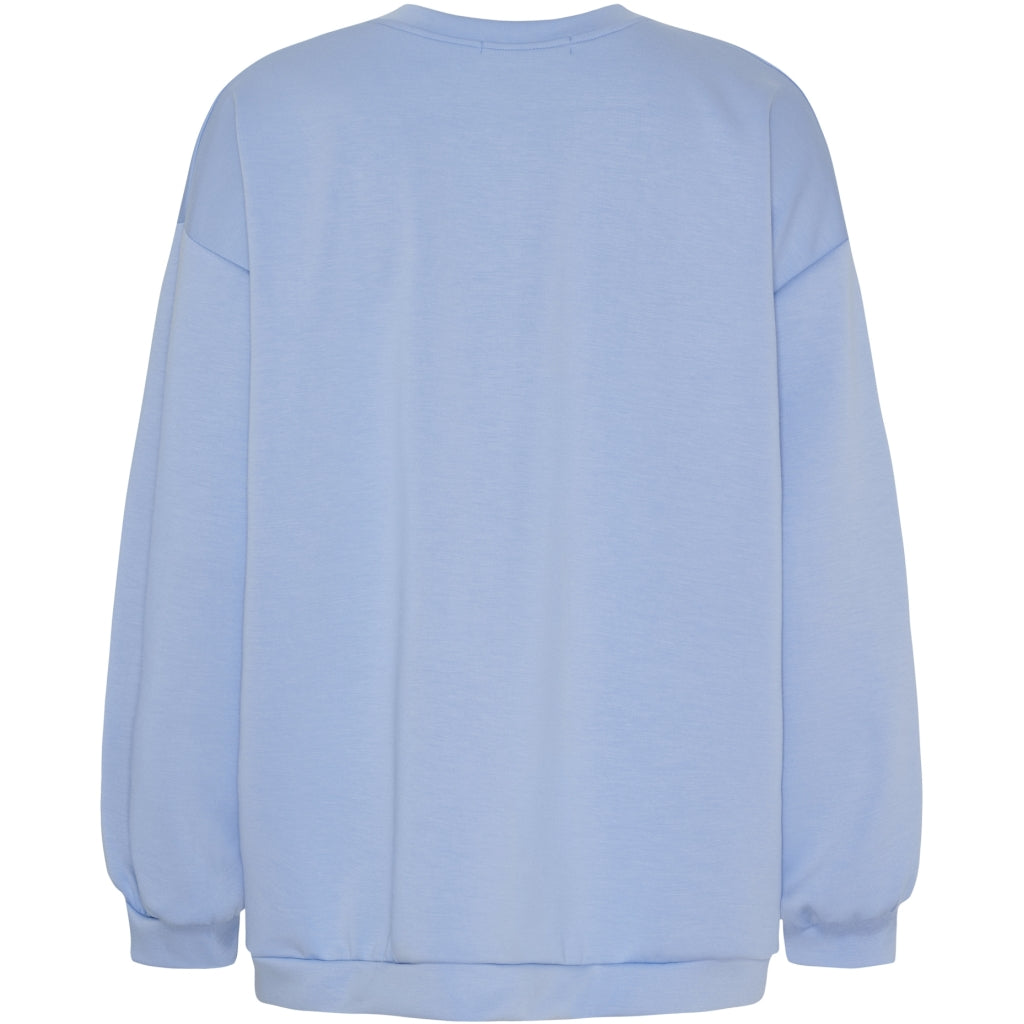 MARTA DU CHATEAU Marta du Chateau dame sweatshirt MdcHibiscus 22659 Sweatshirt Sky Blue