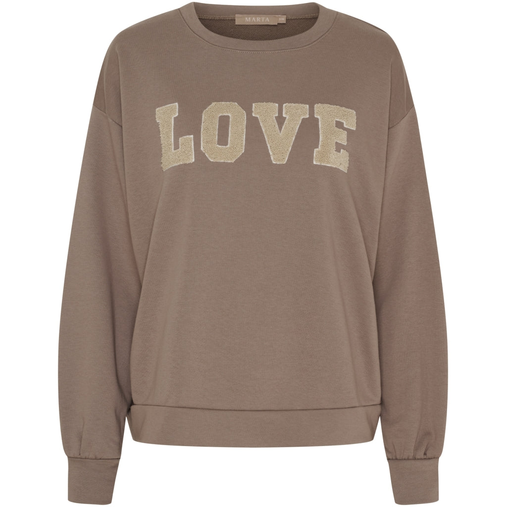 MARTA DU CHATEAU Marta du Chateau dame sweatshirt MdcJessa 7976 Sweatshirt Fango Melange
