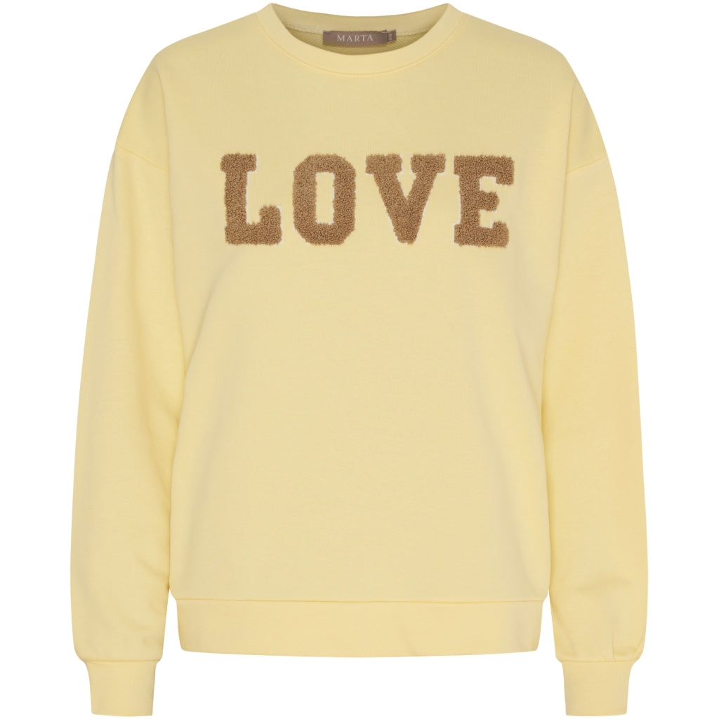MARTA DU CHATEAU Marta du Chateau dame sweatshirt MdcJessa 7976 Sweatshirt Giallo/Fango