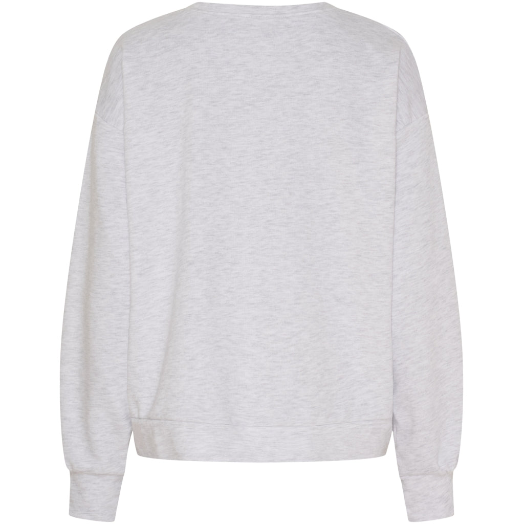 MARTA DU CHATEAU Marta du Chateau dame sweatshirt MdcJessa 7976 Sweatshirt Light Grey Melange
