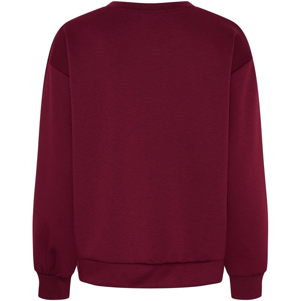 MARTA DU CHATEAU Marta du Chateau dame sweatshirt MdcLiora 58512M Sweatshirt Bordeaux161/Black