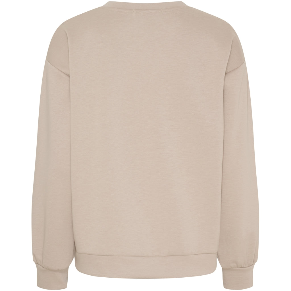 MARTA DU CHATEAU Marta du Chateau dame sweatshirt MdcLiora 58512M Sweatshirt Fango/black