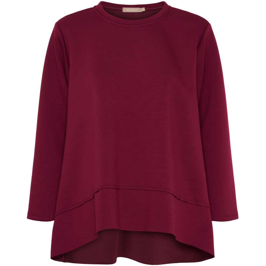 MARTA DU CHATEAU Marta du Chateau dame sweatshirt MdcPine 85783-1 Sweatshirt Bordeaux6269