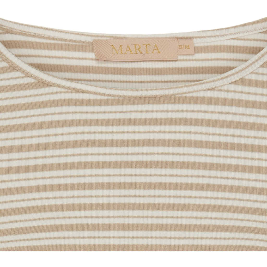 MARTA DU CHATEAU Marta du Chateau dame tee MdcChristel 6452 T-shirt Beige/Cream