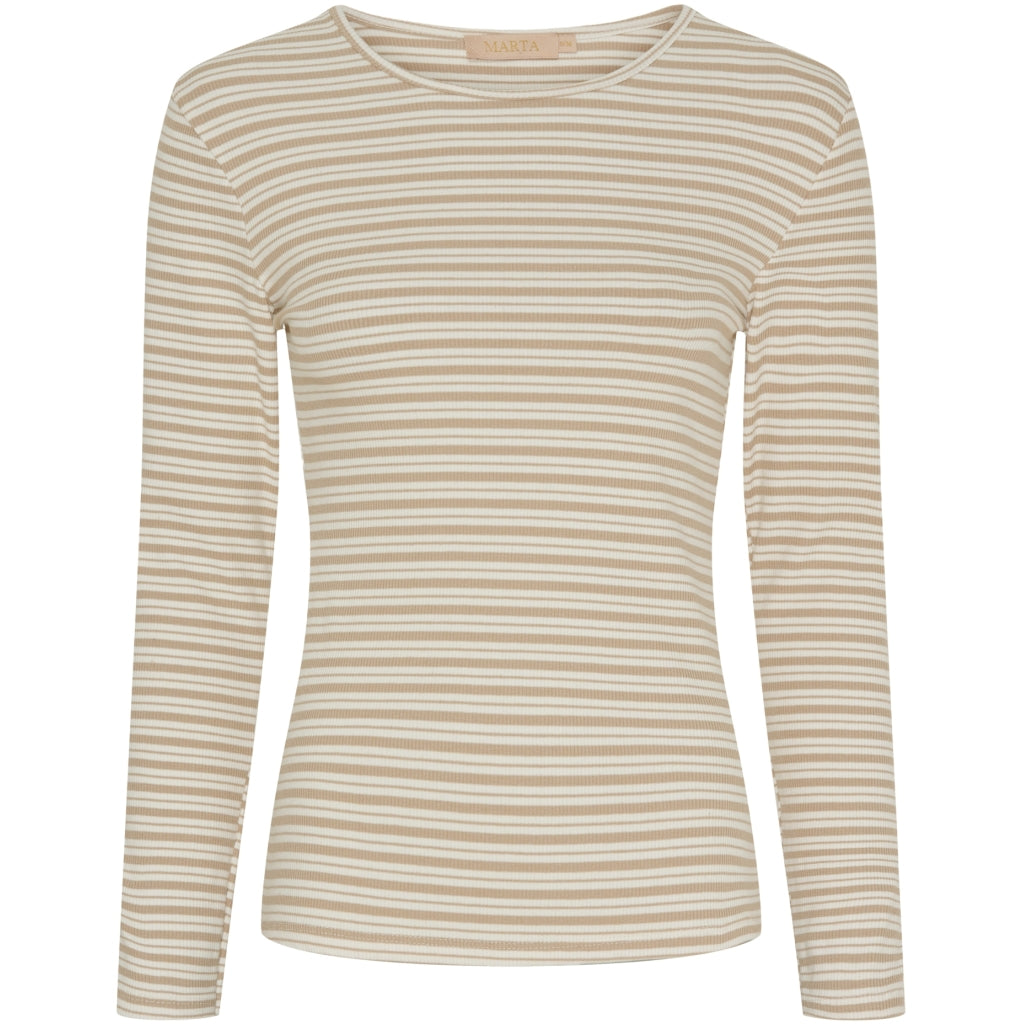 MARTA DU CHATEAU Marta du Chateau dame tee MdcChristel 6452 T-shirt Beige/Cream