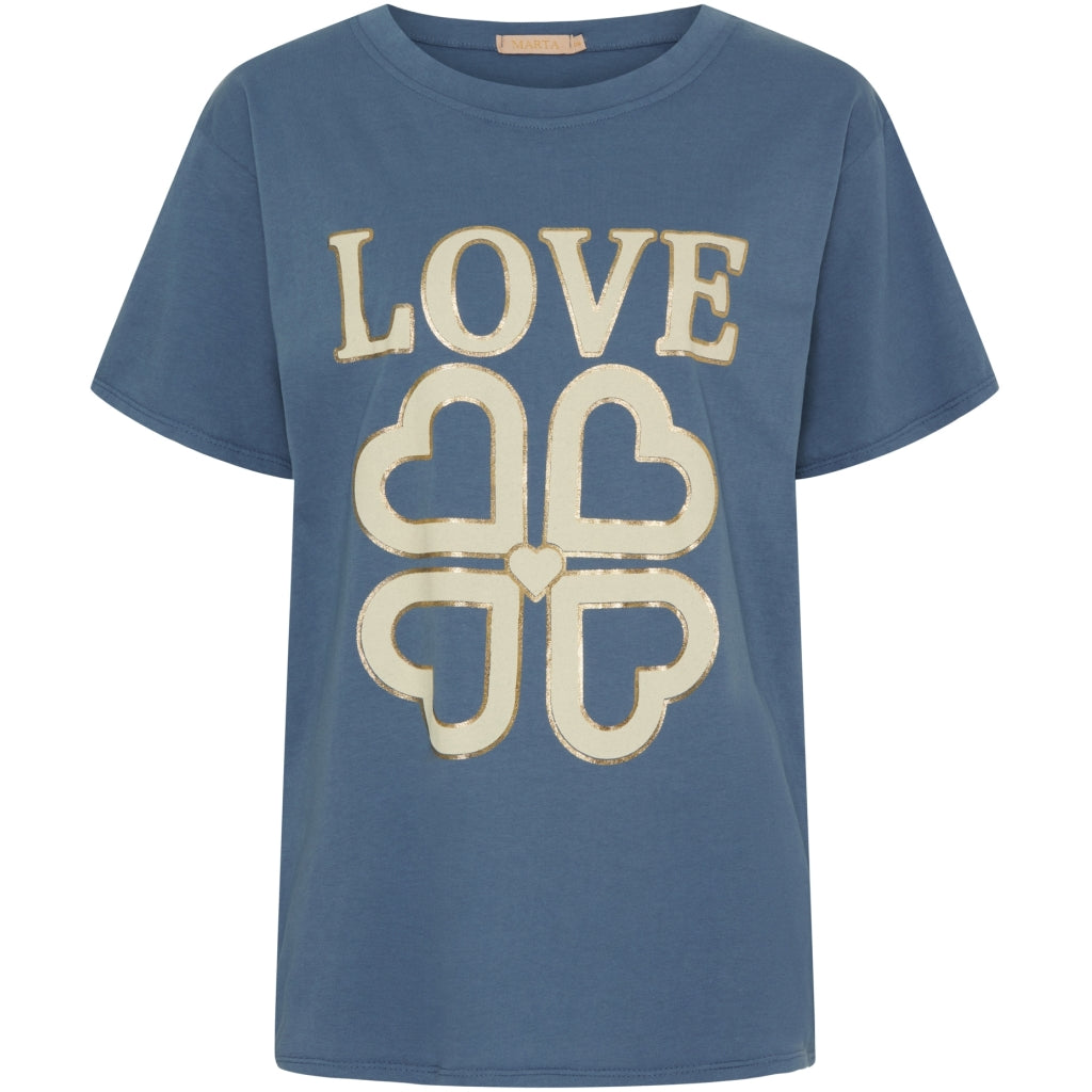 MARTA DU CHATEAU Marta du Chateau dame tee MdcInge .0532 T-shirt Denim Love